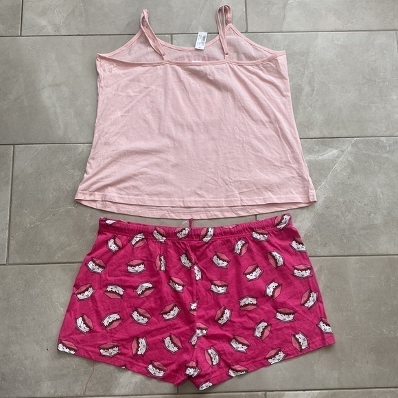 Nwt Pj Set Shorts And Tank 100% Cotton - Picture 8 of 11